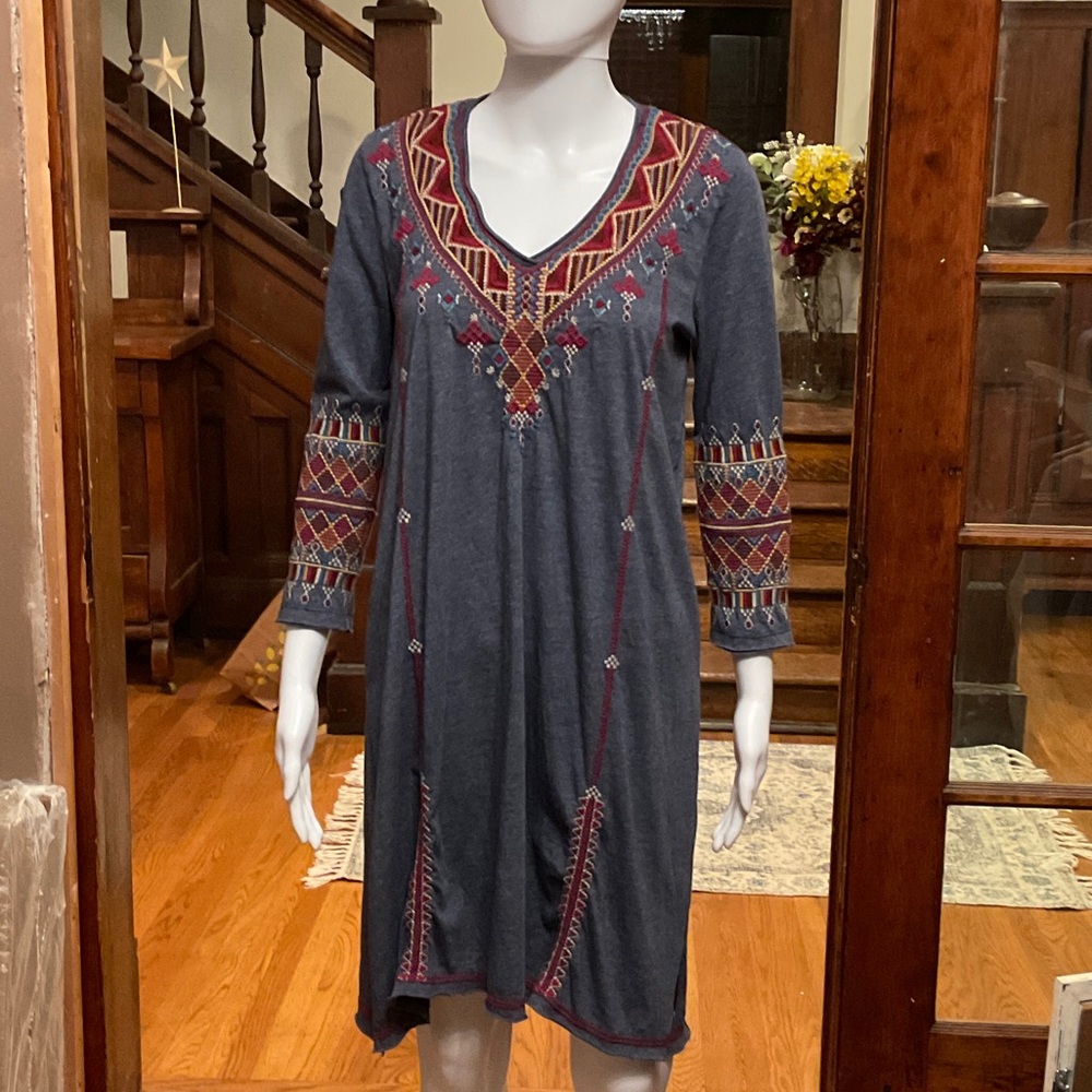 Johnny Was Embroidered Dress